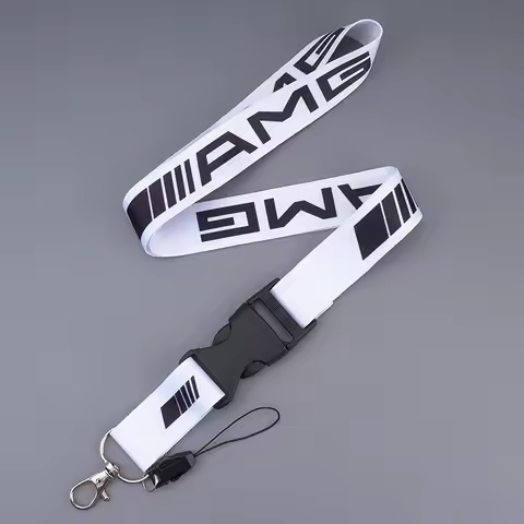 ID Card Pass Lanyard AMG Lanyard Hanging Strap Key Holder For Mercedes Benz E Class E200 E220 E230 E