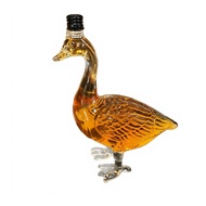Glass Whiskey Bottle Goose Sculpted 3d Carved Whiskey Decanter with Stopper β Elegant Glass Liquor B