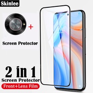2 In 1 for ZTE Blade A75 5G A75 A55 A35 4G Screen Protector Tempered Glass Film + For ZTE Blade A75 