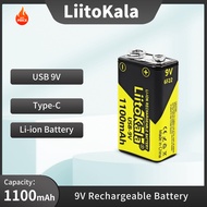 /LiitoKala 9V 1100mAh li litowo-jonowy akumulator USB do multimetru mikrofon. 88