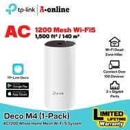 TP-Link Deco M4 (1-pack) AC1200 Whole Home Mesh Wi-Fi System