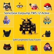 【imamura】For SonicGear Earpump TWS 12 Active Case Cool Tide Cartoon Series Soft Silicone Earphone Case Casing Cover NO.1