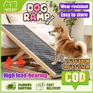 Dog ramp Wood Adjustable Ladder Pet stairs Pet Ladder Portable Pet Ramps Adjustable Ladder Foldable 