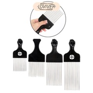 [Loviver] Afro African American Pick Comb Hairdressing Styling Tool Wig Straight Hair Hair Pick for 