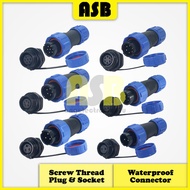 (1pc) SP13 Series IP68 13MM Waterproof Connector ( Screw Thread Plug & Socket )
