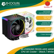 ID-COOLING FROZN A610 ARGB CPU Cooler - Black | White (LGA1700/1200/115X/AM4/AM5)