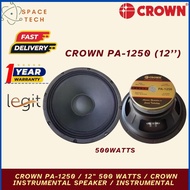 Crown PA-1250 12 Inches 500 Watts Instrumental  Speaker