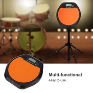 Digital Electronic Drummer Training Practice Drum Pad Metronome with Earphone for Music Lovers Black
