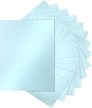 120 Sheets Blue Shimmer Cardstock 8.5 x 11 Certificate Paper, 250gsm/92lb Premium Glossy Paper Card 
