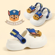 AT/🧃Paw Patrol Summer Cartoon Children Slippers Boys and Girls Home Indoor Children Outdoor Hole Shoes Medium and Big Ch
