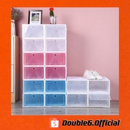 Unisex Stackable Storage Shoes Shoe Box Pp Plastic Box Penyimpan Kotak Kasut Shoe Rack Kasut Racks s