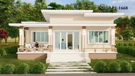 แบบบ้านโมเดิร์นชั้นเดียว AP1-1668