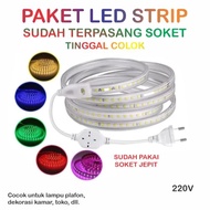 PAKET LAMPU LED STRIP 20-90 METER 5050 SMD METERAN LED STRIP 5050 PAKET LAMPU LED STRIP LENGKAP TING