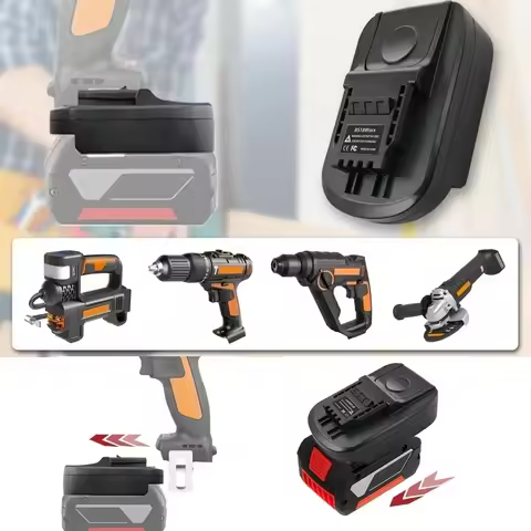 BOS18Worx Battery Adapter For Bosch 18V GBA Battery Converter to For Worx 20V 4PIN Power Tools Drill
