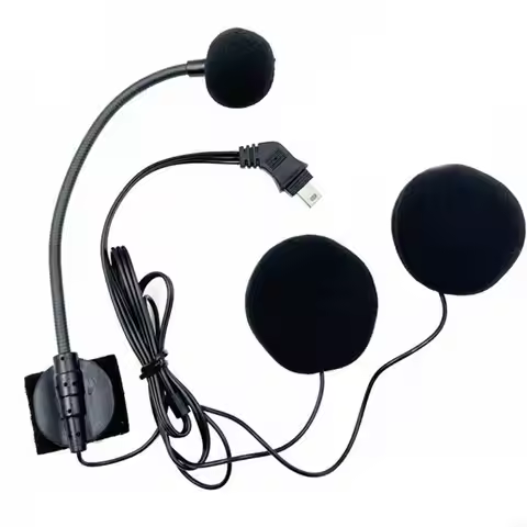 W3JB Half Face Motorcycle Bicycles Bike Earpiece Communication Motorcycle Helmet Intercom Headphone 