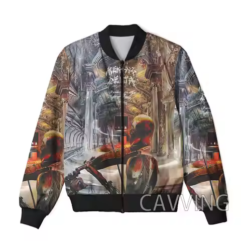 New Fashion Women/Men's 3D Print MEKONG DELTA Band Zipper Bomber Jackets Men Overcoat Mens Coat Zip 