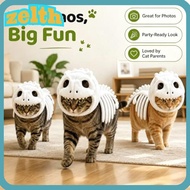 ZELTH Pet Dinosaur Costume, Glow in the Dark Plush Dinosaur Skeleton Pet Clothes,  Pet Clothes Hallo