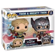 Funko POP! Marvel: Thor 4: Love and Thunder - Thor &amp; Mighty Thor Toy Figures 16x21x9cm