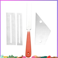 Stainless Steel Guitar Fret File+Fret Rocker Level+Fingerboard Protector Guitar Luthier Tool