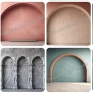 Background foto Latar Belakang Studio Wallpaper motif Arch Dinding6