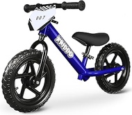 KRIDDO Toddler Balance Bike 2 Year Old, Age 24 Months to 5 Years Old, 12 Inch Push Bicycle with Cust