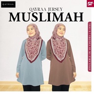 𝐐𝐀𝐘𝐑𝐀𝐀 PRT 5 (S - XL)Jersi Muslimah / Jersey Muslimah Plain - Baju Sukan Muslimah