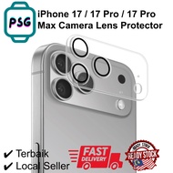 (PSG) iPhone 17 / 17 Pro / 17 Pro Max 3D Camera Lens Protector 9H Glass Full Camera Lens Protector