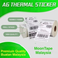 A6 THERMAL PAPER STICKER AWB 350 ROLL 500 1000 2000 FOLD
