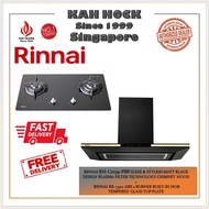 RINNAI RH-C1059-PBR SLEEK STYLISH CHIMNEY HOOD + RINNAI RB-7302-GBS 2 BURNER BUILT IN HOB BUNDLE