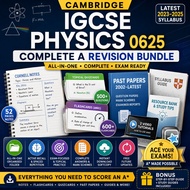 Cambridge IGCSE Physics 0625 Complete A Revision Bundle | Notes, Flashcards, Quizcards, Past Papers