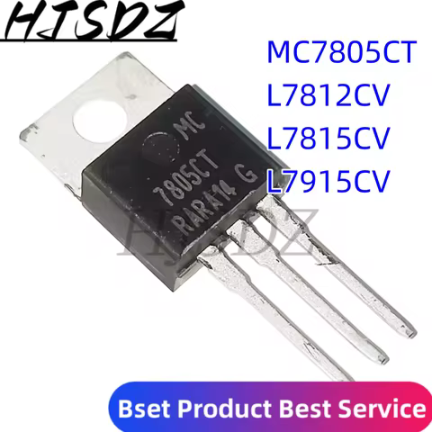 Circuito regulador de tres terminales IC, MC7805CT, 7805CT, MC7805CTG, L7812, L7812CV, L7815CV, L781
