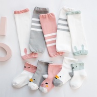 [Cute and Funny] Children's Kneepad Baby Floor Socks Set Toddler Antislip Crawling Protection Set 卡通
