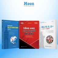 Bộ sách ielts cho người mới bắt đầu từ 0-5.5+ sách tiếng anh luyện thi Ielts moonbook