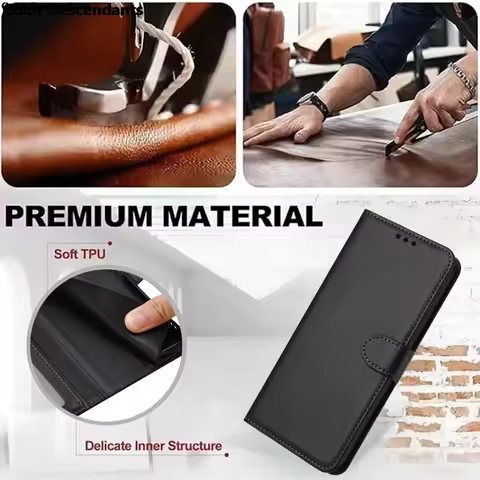 Leather Wallet Case for VIVO Y78 Y36 Y27 Y35 Y22S Y21 Y21S Y33S Y20 Y11 Y15 Y12 Y17 5G Flip Cover Co