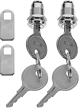 Housoutil 2 Sets Cam Lock Ch751 Key Cabinet Locks with Keys Drawer Locks Rv Compartment Locks Keyed
