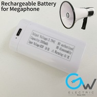 [Type C Port] Rechargeable Battery for  Megaphone/ Hailer Rechargeable Lithium Battery DC 5V 2000mah
