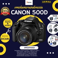 Canon 500D Kit Lens 18-55mm F3.5 DSLR Camera with Warranty -Vms