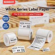 NIIMBOT B1 B2 B21 B31 Printer Sticker Label Blank White Thermal Waterproof Hospital Barcode Tag