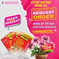 A4 SIZE LAMINATING MENU LIST FREE DESIGN Laminate Paper A4