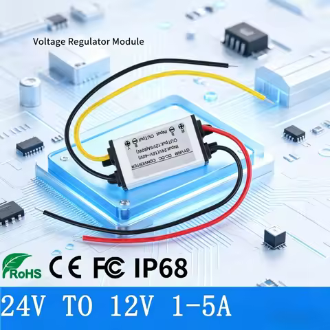 24V to 12V Converter Step Down DC DC 24V to 12V 1A 2A 3A 4A 5A Buck Model Converter24V 12V Waterproo