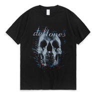 Deftones Áo Thun Nam Ngắn Tay In Hình Đầu Lâu Phong Cách punk Hiphop S-5XL