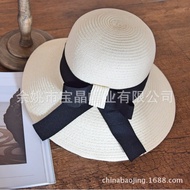 cute hat woman cap woman topi pantai Hat Women Summer Sun Hat Sunscreen Straw Hat Foldable Beach Hat