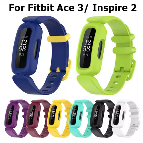 Strap For Fitbit Ace 3 Kids Watch Band Bracelet Soft Silicone Replacement Wristband For Fitbit Inspi