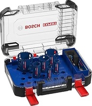 Bosch 9 x Expert Multi Material PC Plus Universal Hole Saw Set (for Wood with Metal, Brick, Diameter