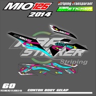 YAMAHA MIO M3 MOTORCYCLE STRIPING STICKERS M3yamaha mioS 2014 - SIMPLE LIST OF COLOR VARIATIONS OF R