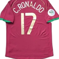 Cristiano Ronaldo #17 C. Ronaldo Portugal National Team Home Jersey FIFA World Cup Germany 2006 Orig