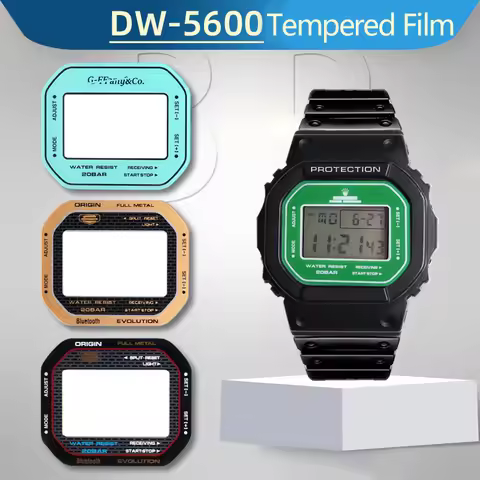 Mirror Protective Film For Casio Small Square 3229 DW5600 Tempered Film DW-5600 GW-B5600 DW-5635 Ant