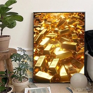 1pc Gold Poster Wall Art Home Decor Room Decor Digital Painting Living Room Restaurant Kitchen Art A