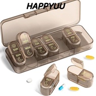 HAPPYUU Pill Organizer, Medicine Organizer 7 Days Am & Pm Medicine Box,  Moisture-proof 2 Times a Da