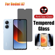 Redmi A7 Tempered Glass Redmi A7 Pro A5 Poco C85X C81X C71 Anti-Spy Tempered Glass Screen Protector+
